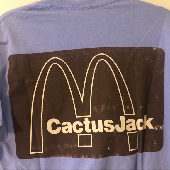 Travis Scott x McDonald’s Menu Mono Logo T-shirt M - Picture 4 of 6